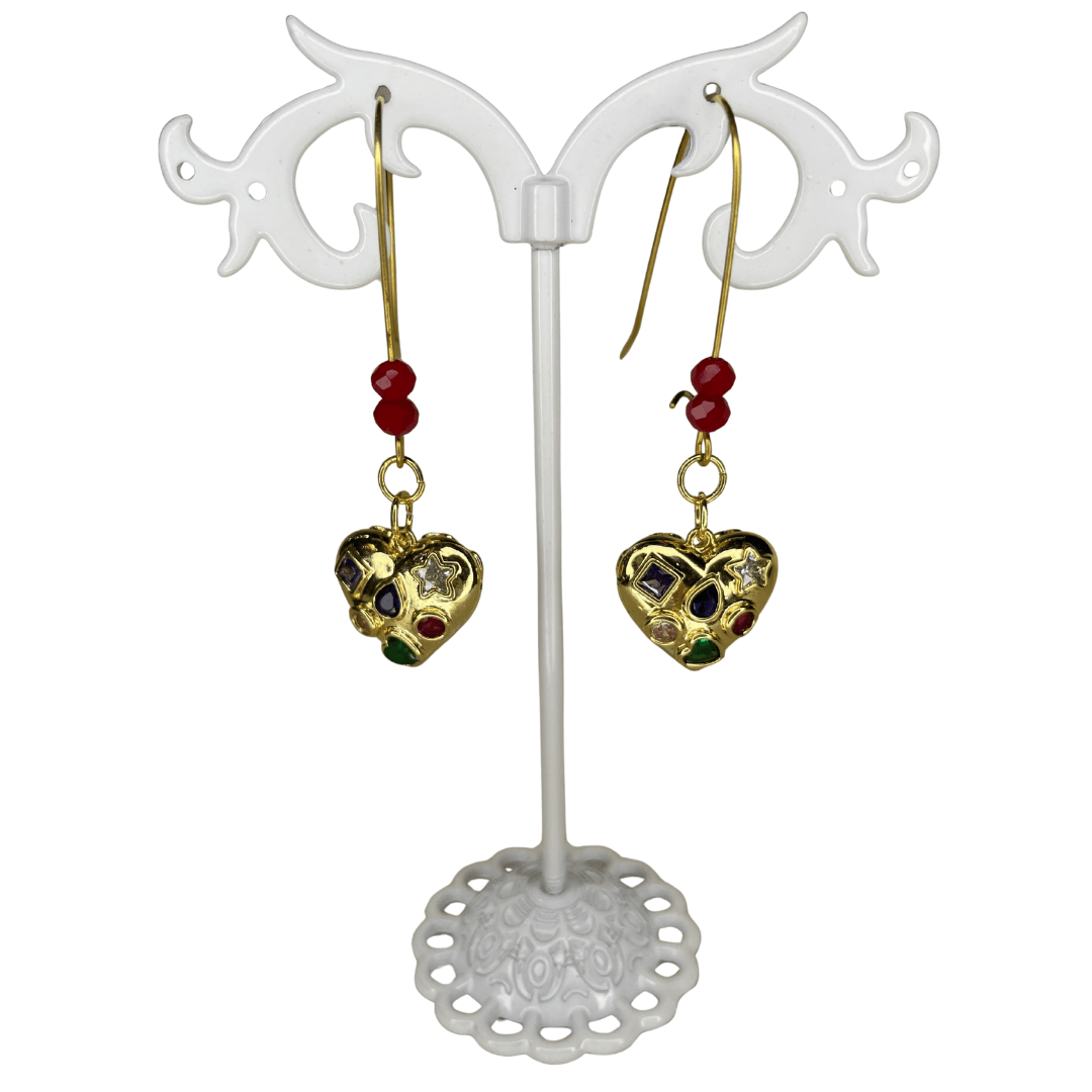 Aros Handmade Corazón Estrellado - Imagen 2